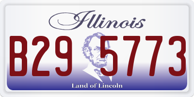 IL license plate B295773