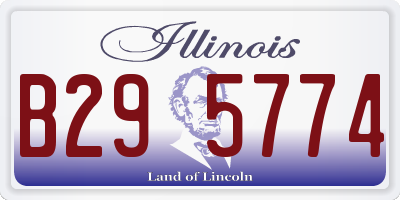 IL license plate B295774