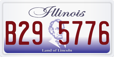 IL license plate B295776