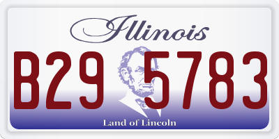 IL license plate B295783