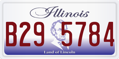 IL license plate B295784