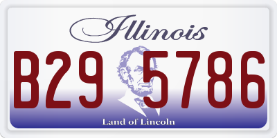 IL license plate B295786