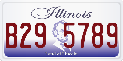 IL license plate B295789