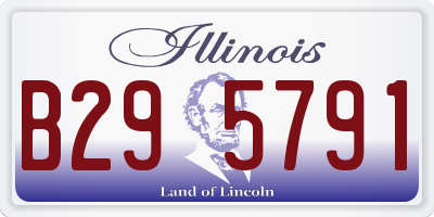 IL license plate B295791