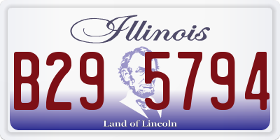 IL license plate B295794