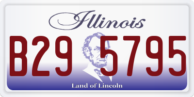 IL license plate B295795