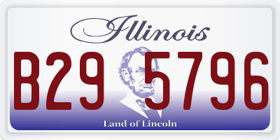 IL license plate B295796