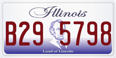 IL license plate B295798