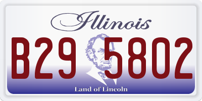 IL license plate B295802
