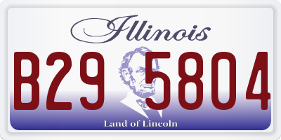 IL license plate B295804