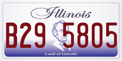 IL license plate B295805