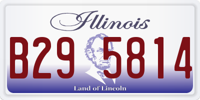 IL license plate B295814