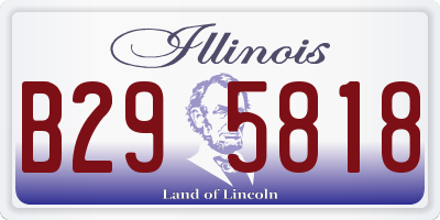IL license plate B295818