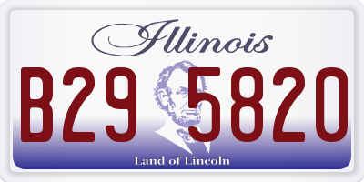 IL license plate B295820