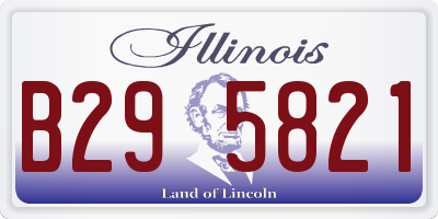 IL license plate B295821