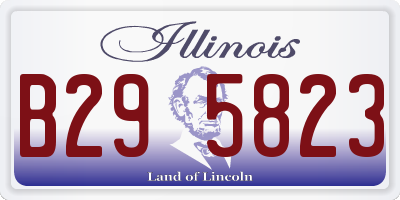 IL license plate B295823