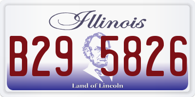 IL license plate B295826