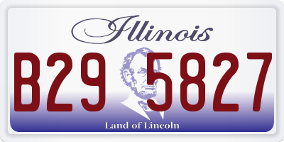IL license plate B295827