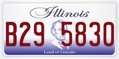 IL license plate B295830