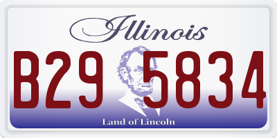 IL license plate B295834