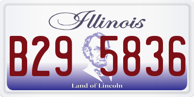 IL license plate B295836