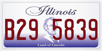 IL license plate B295839