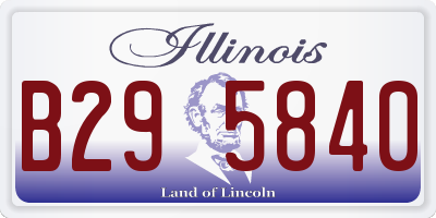 IL license plate B295840