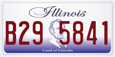 IL license plate B295841