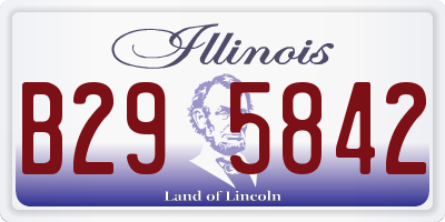 IL license plate B295842