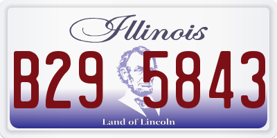 IL license plate B295843