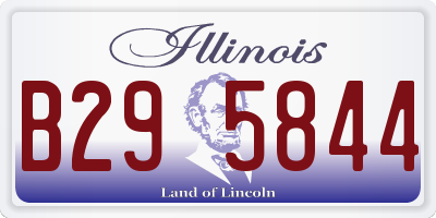 IL license plate B295844