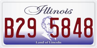 IL license plate B295848