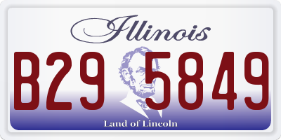 IL license plate B295849