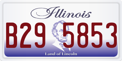 IL license plate B295853