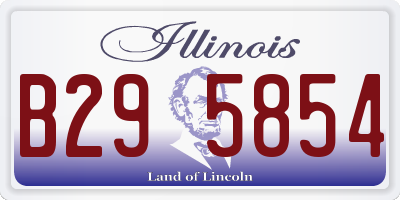 IL license plate B295854