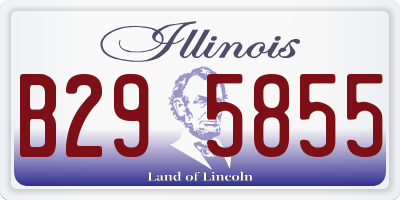 IL license plate B295855
