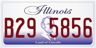 IL license plate B295856
