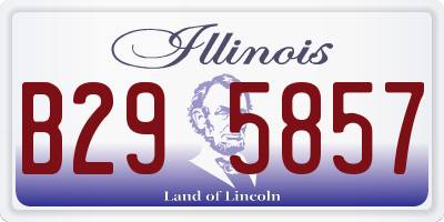IL license plate B295857