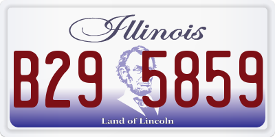 IL license plate B295859