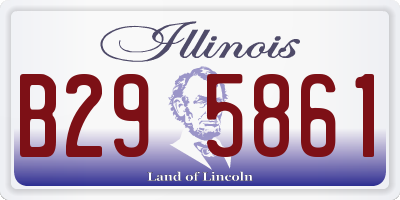 IL license plate B295861