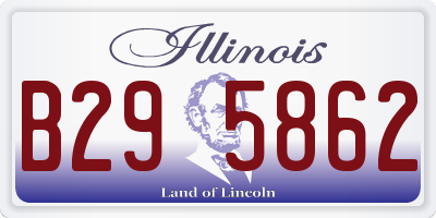 IL license plate B295862