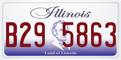 IL license plate B295863