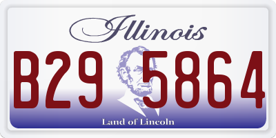 IL license plate B295864