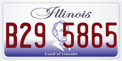 IL license plate B295865