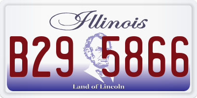 IL license plate B295866
