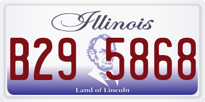 IL license plate B295868