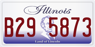 IL license plate B295873