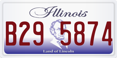 IL license plate B295874