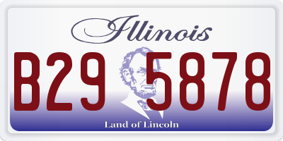 IL license plate B295878