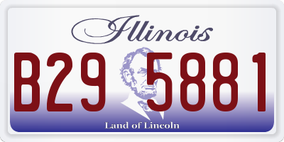 IL license plate B295881